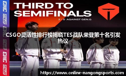 CSGO灵活性排行榜揭晓TES战队荣登第十名引发热议